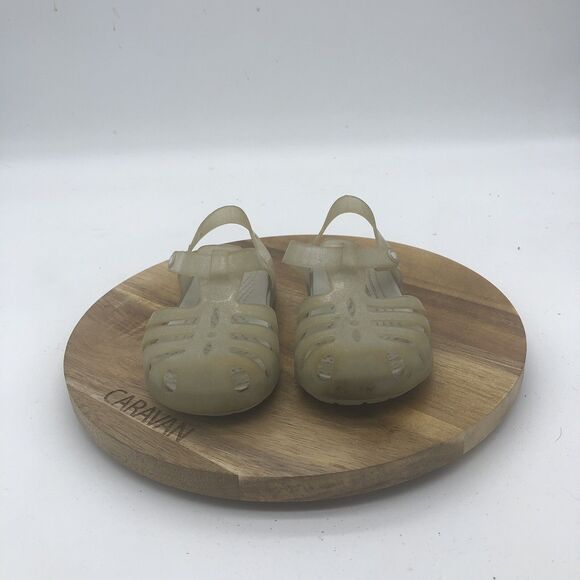 Crocs Isabella Sandals Shoes Toddler Girl 8C Gray Jelly Glitter Summer - Picture 2 of 9